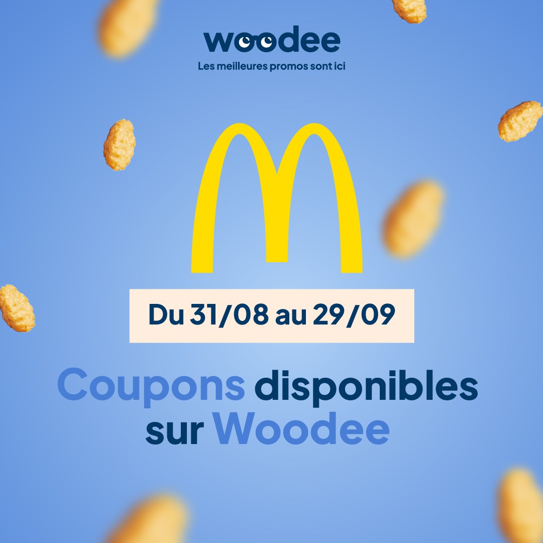 20 nuggets. 8,95€. Zéro excuse pour ne pas se faire plaisir 🍗
Tous les coupons…