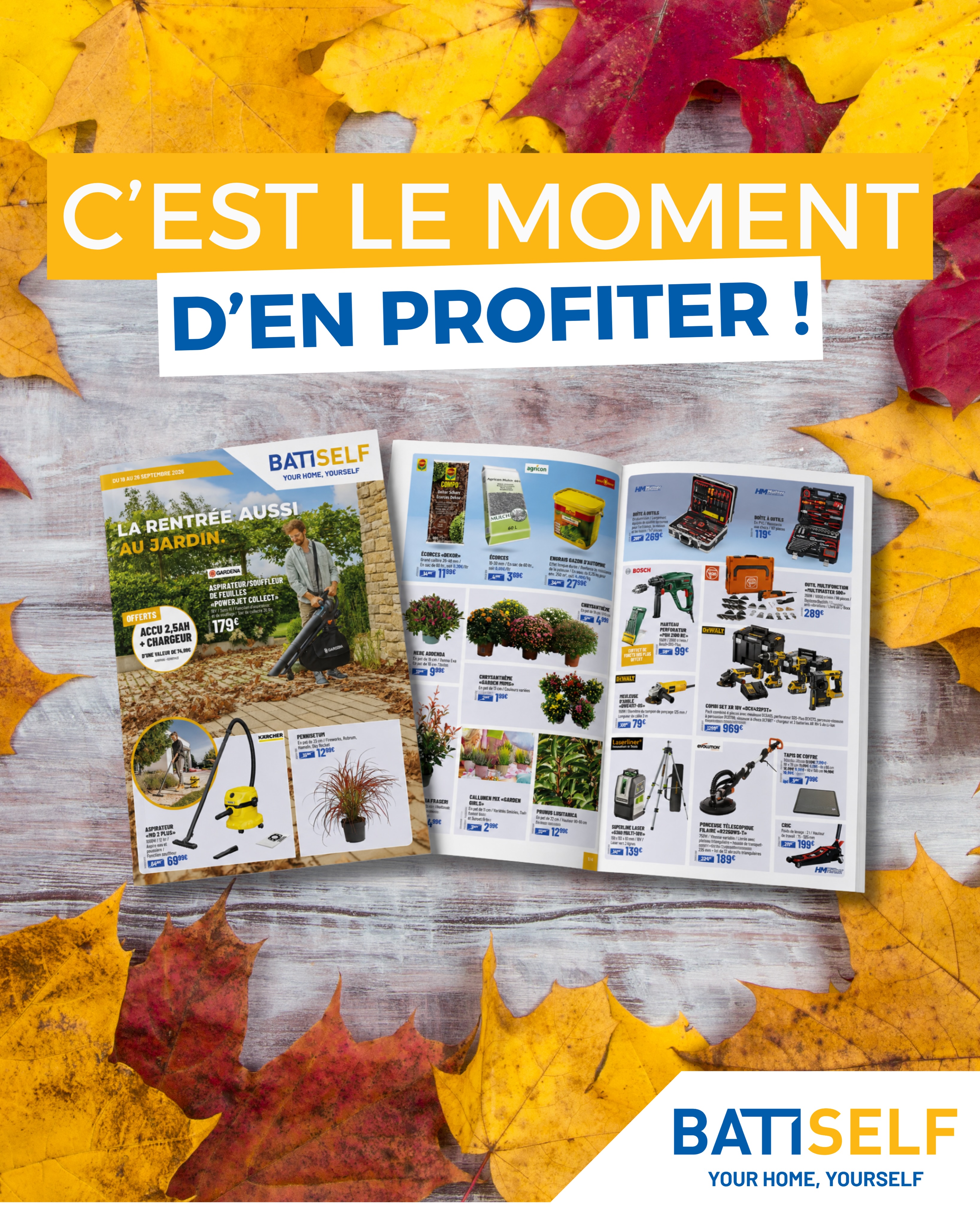 🍂 𝐂’𝐞𝐬𝐭 𝐥𝐞 𝐦𝐨𝐦𝐞𝐧𝐭 𝐝’𝐞𝐧 𝐩𝐫𝐨𝐟𝐢𝐭𝐞𝐫 𝐜𝐡𝐞𝐳 𝐁𝐚𝐭𝐢𝐬𝐞𝐥𝐟 !

La rentrée s’invite aussi au j…
