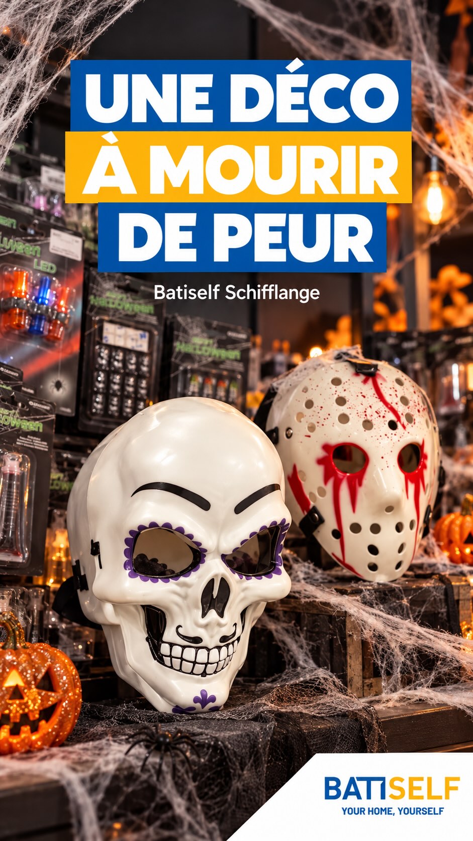 Des citrouilles, des toiles… et quelques frissons 👻🕸️

Préparez votre déco d’Hal…