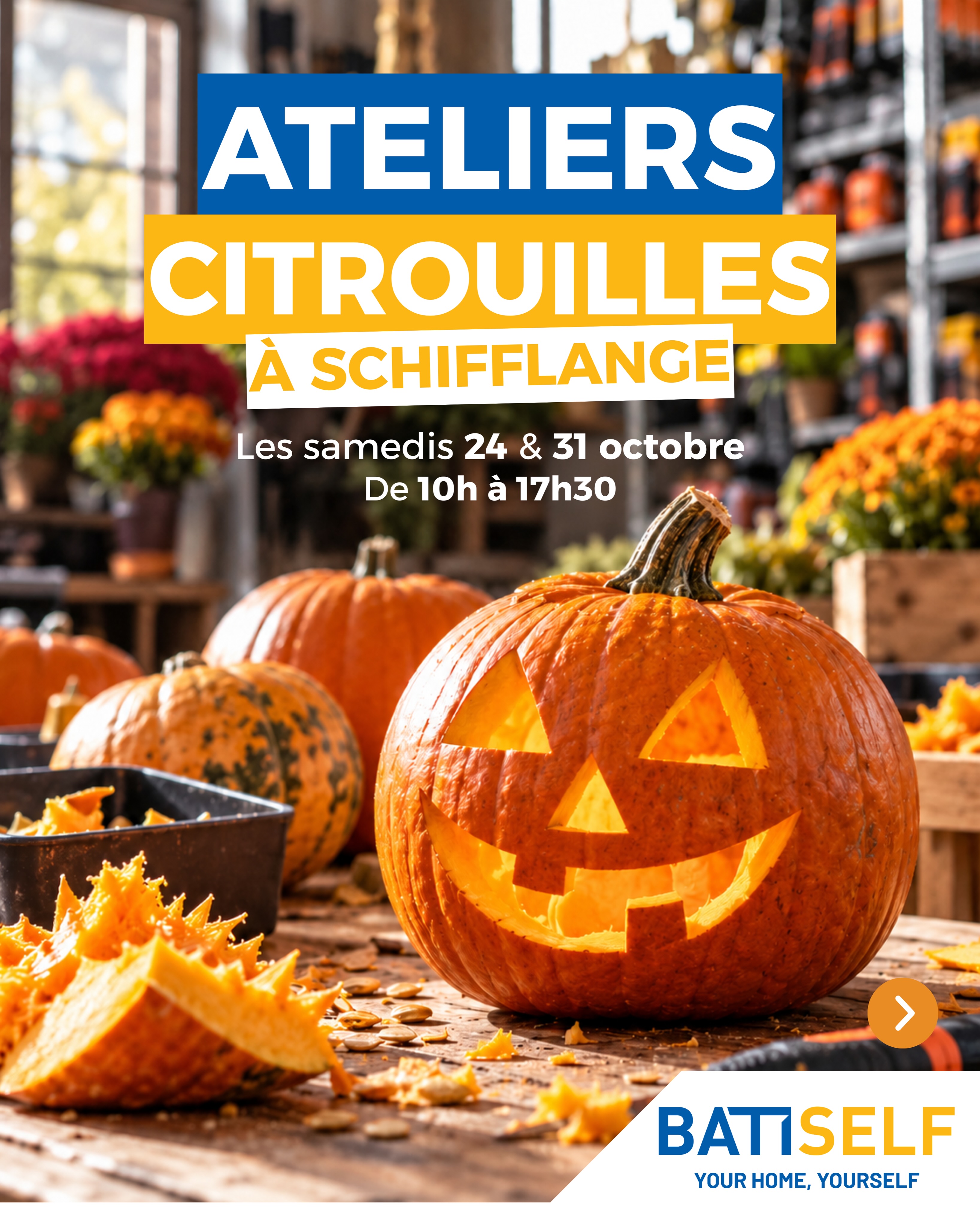 Une citrouille, plein de possibilités ! 🎃👻

Plutôt sourire malicieux ou regard…