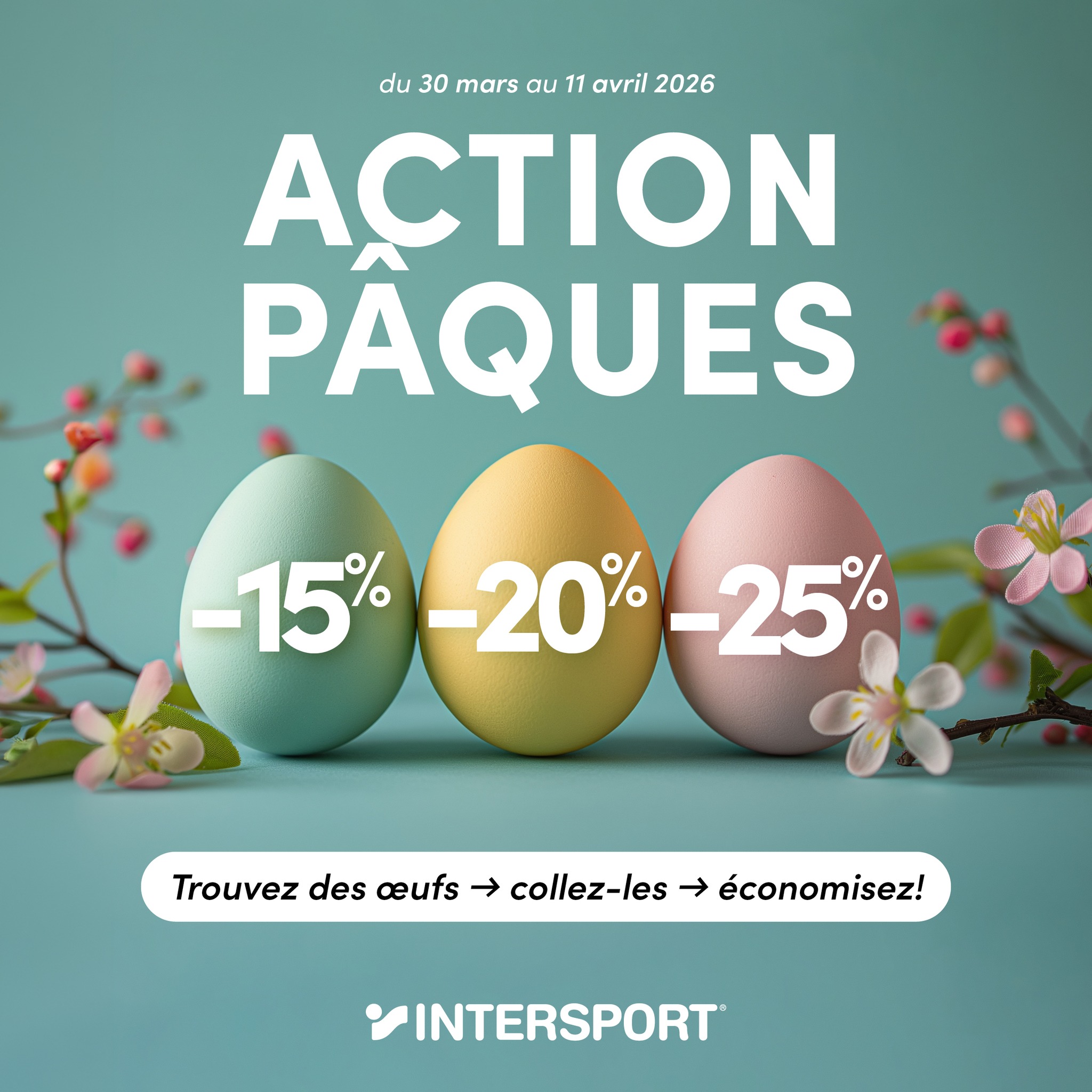 🐣🥚 CHASSE AUX ŒUFS CHEZ INTERSPORT ! 🥚🐣

Trouvez des œufs 👉 Collez-les 👉 Économ…